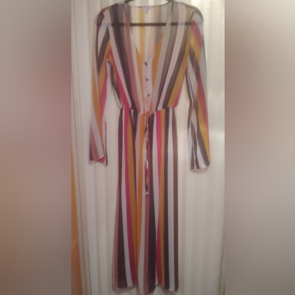 Love Fire Sheer Dress/Cover Up